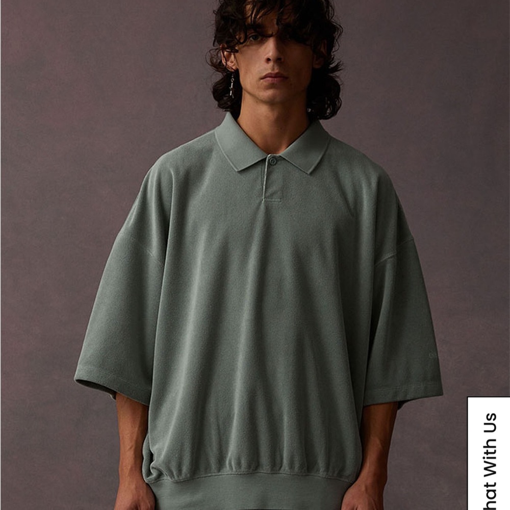Men’s oversized terry cloth Fear of God shirt